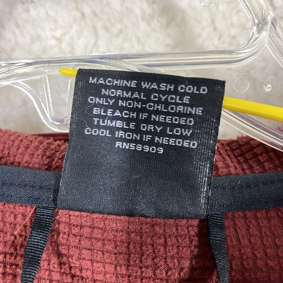 Solaris Jacket Mens Sz Med Red Full Zip Soft Polyester Zip Pockets Hooded Soft - Picture 7 of 12